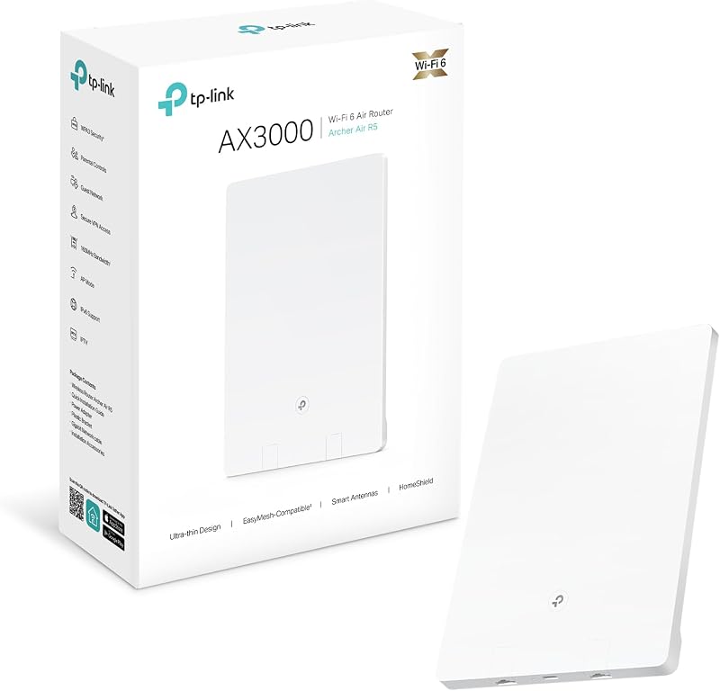 TP-Link Archer Air R5 WiFi 6 AX3000 Dual-Band Gigabit Gaming Router OneMesh