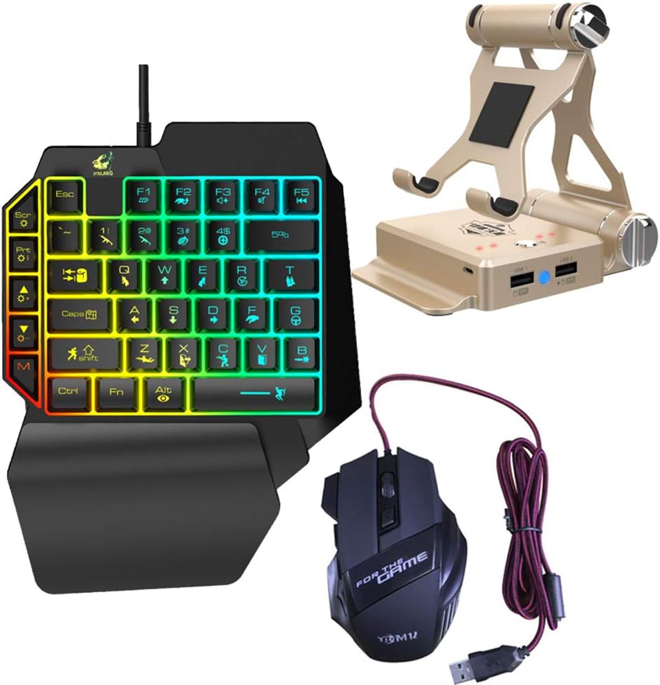 EUGNN X1 Stand Bluetooth 4.0 Mobile Gaming Keyboard Mouse Converter Adapter for iPhone for LOL/PUBG/Wow/Dota/OW/Fps Game