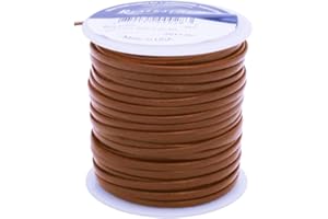 SPRINGFIELD LEATHER COMPANY Silver Creek Tan Calf Skin Leather Lace 3/32" x 50 Yards