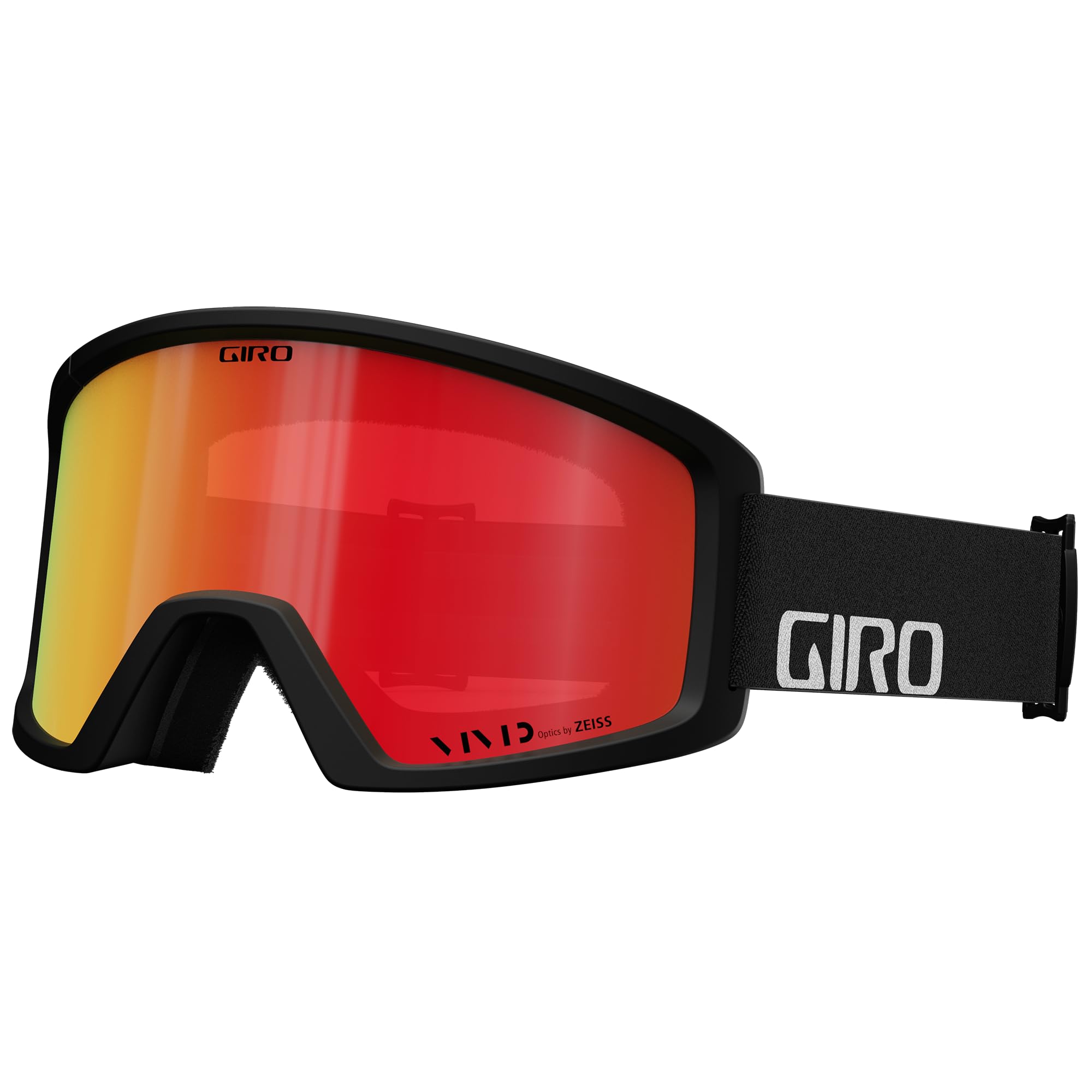 Giro Blok Snow Goggle - Black Wordmark - Vivid Ember