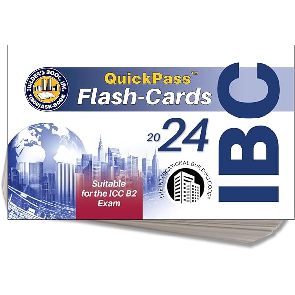 2024 International Residential Code IRC QuickPass Flash-Cards
