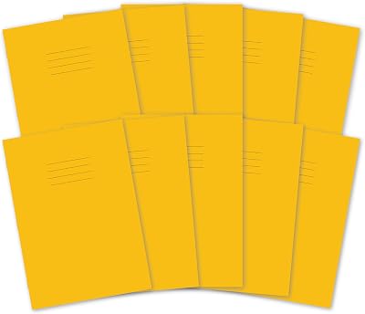 Hamelin A4 Exercise Books 48 Pages Yellow 8 mm Ruled Pack of 10