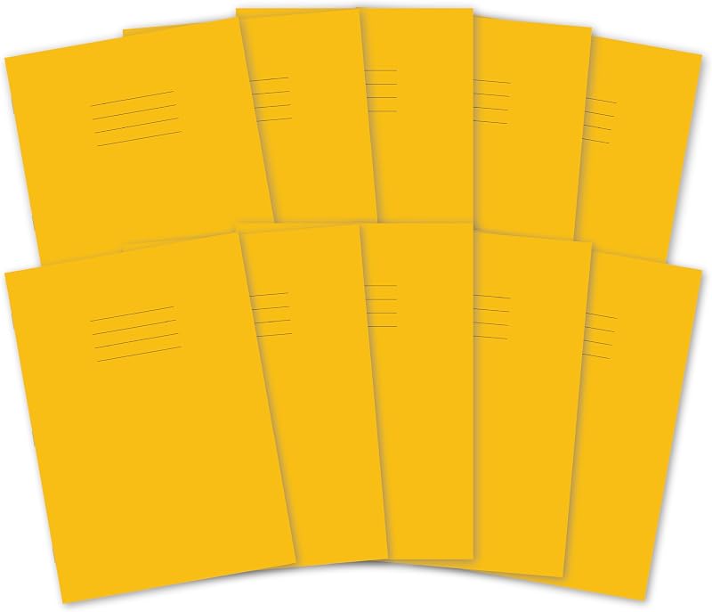 Hamelin A4 Exercise Books 48 Pages Yellow 8 mm Ruled Pack of 10