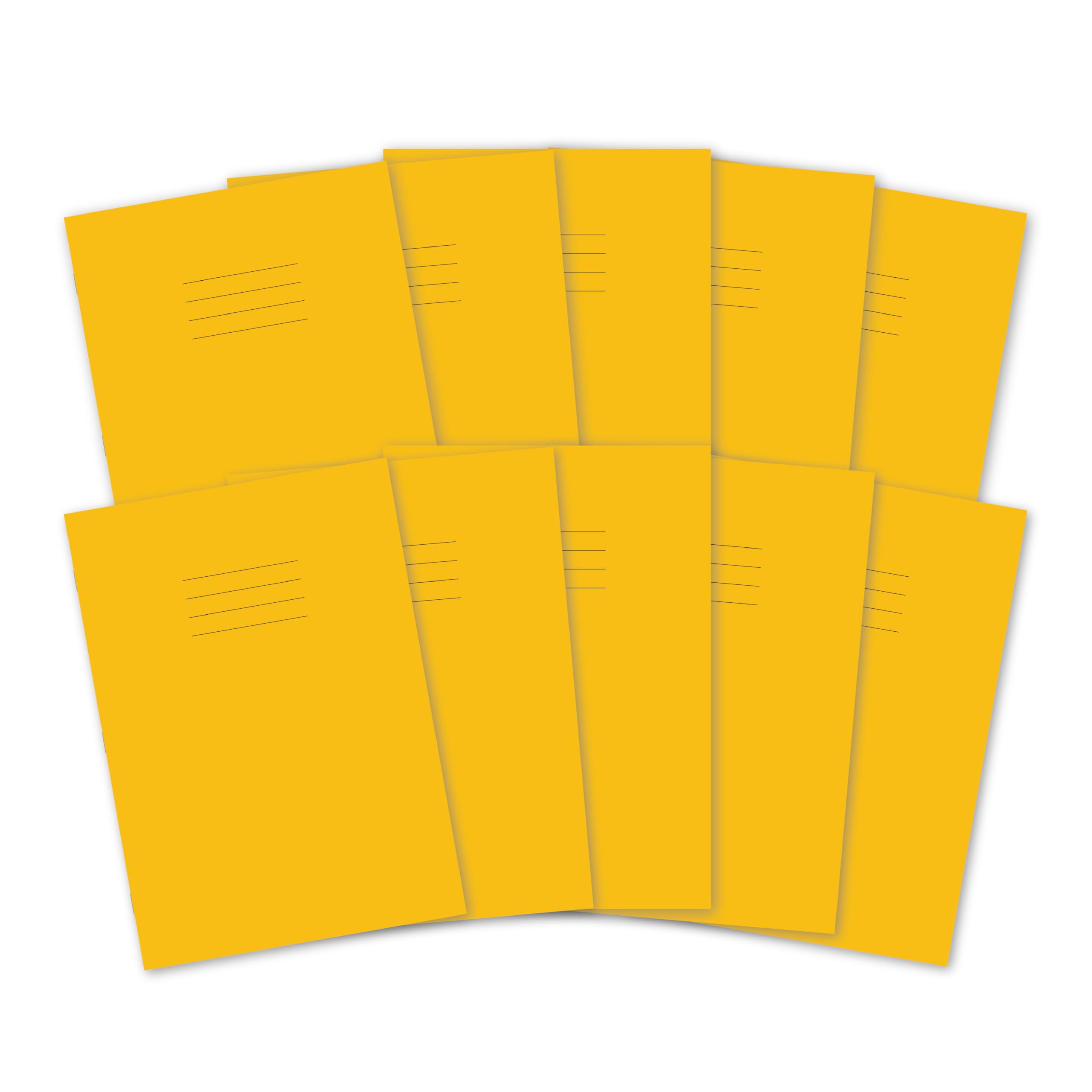Hamelin A4 Exercise Books, 48 Pages, Yellow, Pack of 10 for School, 8 mm Ruled and Margin โ image 1