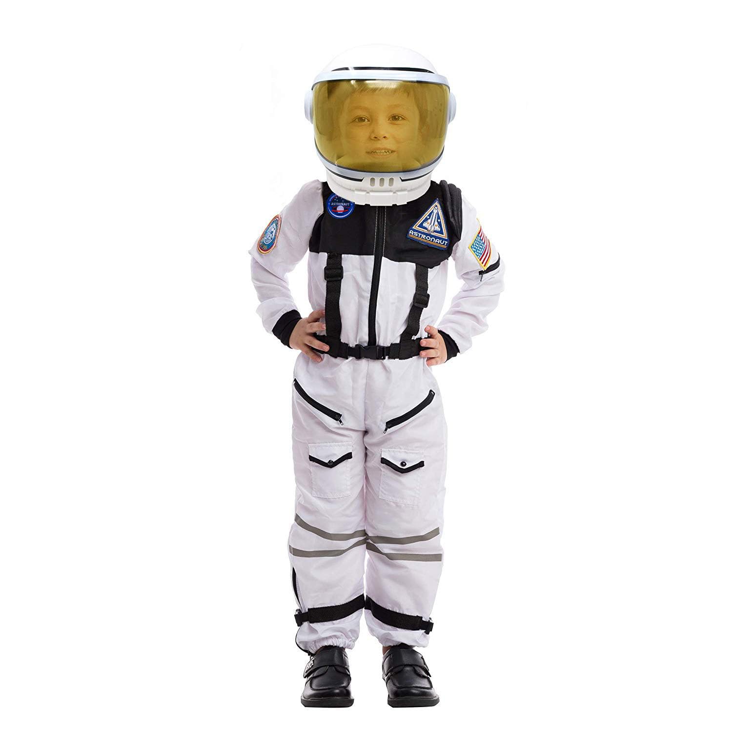 Spooktacular Creations White Astronaut Costume with Helmet, Space Suit ...