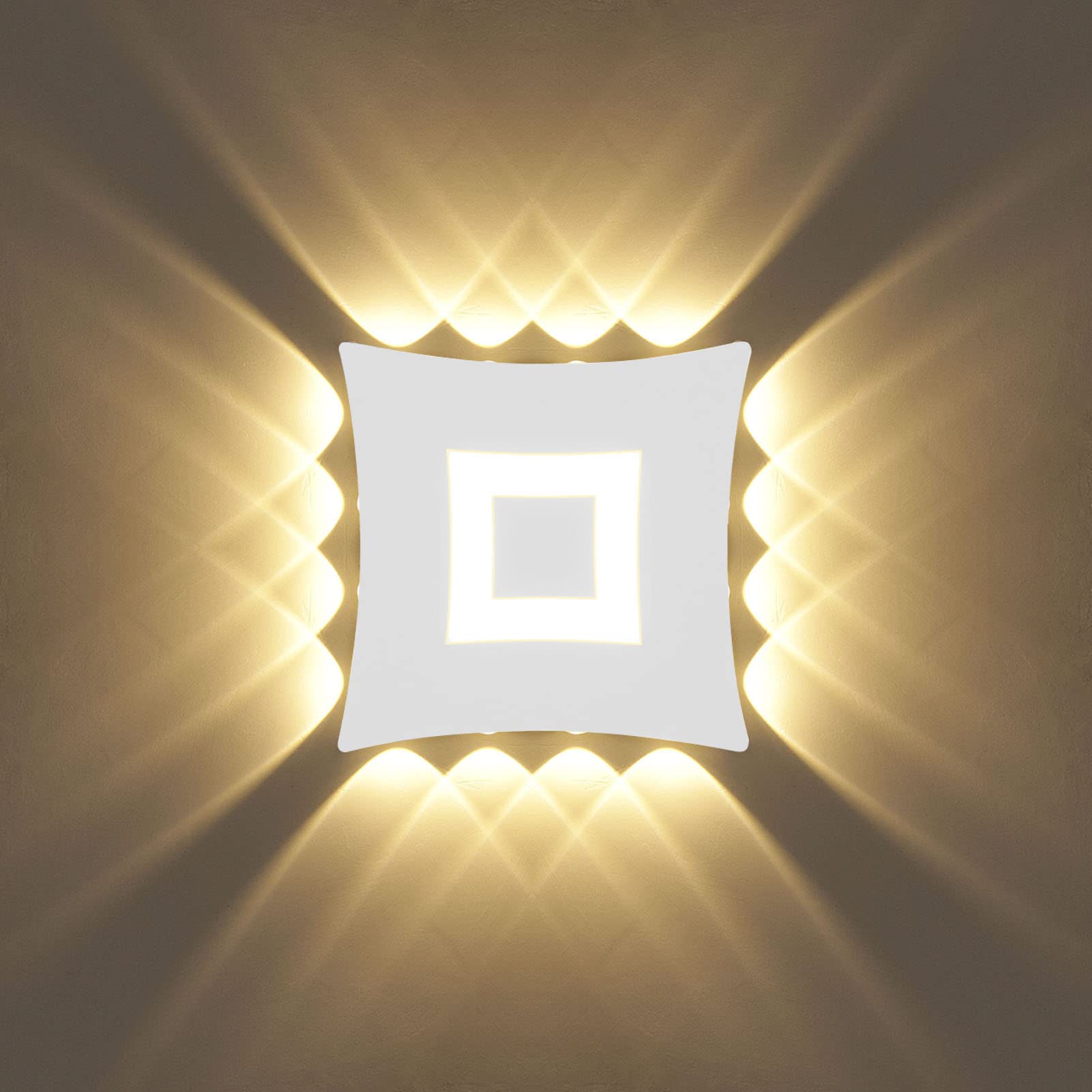 KAWELL 22W Modern Wall Light LED Wall Lamp Waterproof IP65 Aluminum Wall Wash Light LED Indoor Outdoor for Bedroom Stairs Bathroom Corridor Living Room Entrance Porch