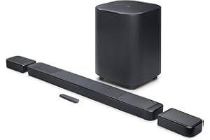 JBL Bar 1300XMK2-11.1.4 Channel soundbar System with Detachable Surround Speakers & Dolby Atmos® & DTS:X®, 1570W max Output Power & a 12" Wireless subwoofer (Black)