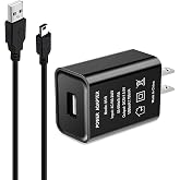 Replacement for TI-84 Plus CE Graphing Calculator Charger, AC Adapter Charger for TI84 Plus CE Color/C Silver Calculators, TI-Nspire CX/CX CAS