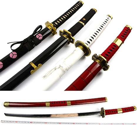 Amazon Co Jp ロロノア ゾロ 木製刀 和道一文字 三代鬼徹 雪走 黒刀秋水 模造刀 武士刀 剣 コスプレ Cosplay 道具 日本刀 三代鬼徹 ホーム キッチン