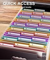 ThinkTex Accordion File Organiser 26 Pockets Monthly Bills Letter A4 view 4