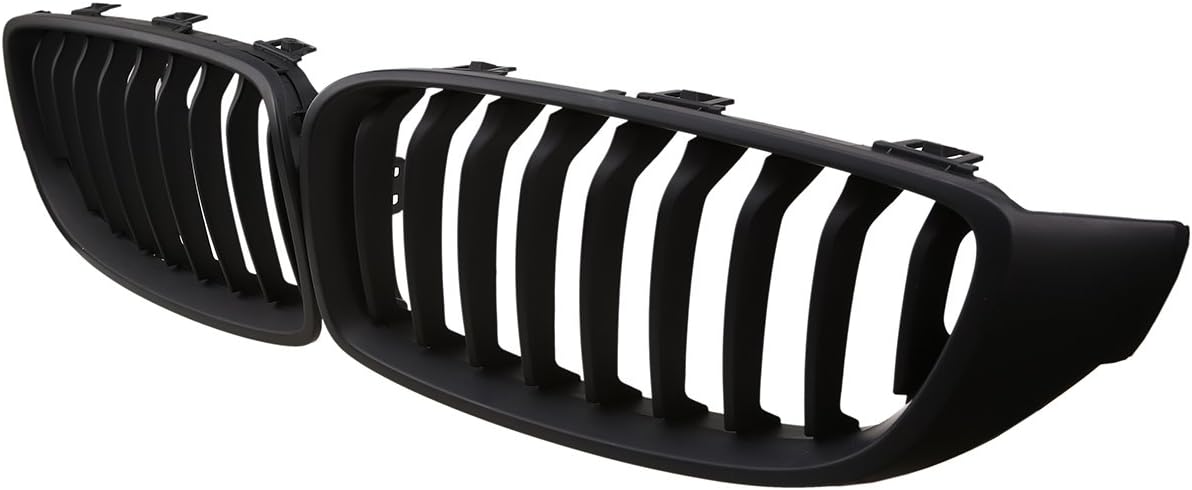 Possbay 2x Front Grill Kidney Grille for F32 F33 F36 F82 F83, Matte Black