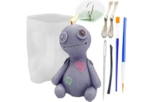 Halloween Candle Molds Silicone Halloween Horror Doll Candle Silicone Mold Nimozekd Halloween Toy Resin Mold for DIY Aromatherapy Candles Homemade Wax Plaster Polymer Clay Decoration