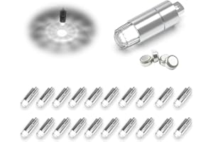 SUZEYAR 20 Pcs LED Balloon Lights Mini Battery Powered Party LED Lights Bulbs for Paper Lantern Balloon Wedding Halloween Christmas Party Decoration(White) (Cool White)