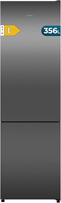 Frigorífico Combi Bolero CoolMarket Combi 356i Dark E. 200cm de Alto, 59,5 cm de Ancho, Clase E, Tecnología Multi Airflow, FreshnessFlex y HumidityFlex HUB, Dark Inox