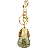Spenlly Fruit Bag Charm, Cute Pear Keychain Hanging Keyring Purse Charm Decoration for Women and Girls