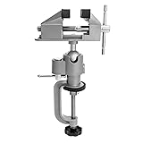 QWORK 3" Universal Tabletop Clamp Vice Tilts Rotate