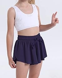 KEREDA Girls Flowy Shorts,Butterfly Shorts for Teen
