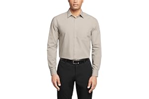 Van Heusen Mens Dress Shirt Regular Fit Poplin SolidDress Shirt