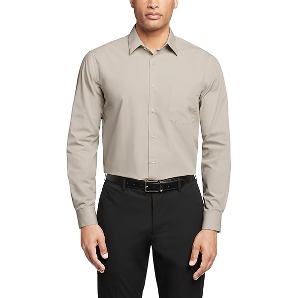 Amazon.com: Van Heusen Men's Regular Fit Flex Collar Shirt, Size 16-34/35,  Blade/green : Clothing, Shoes & Jewelry