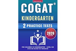 COGAT Kindergarten Test Prep: Gifted and Talented Test Preparation Book - Two Practice Tests for Children in Kindergarten (Level 5/6)