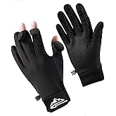 SUJAYU Fishing Gloves Men & Women, Ice Fishing Gear Hunting Gloves for Men Cold Weather, Kayak Gloves Fly Fishing Gear Cold Weather Hunting Gear