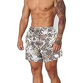 RSGMU Mens Camo Shorts Y2k Casual Summer Drawstring Camouflage Graphic Shorts Men Cotton Camo Sweats Streetwear Basketball