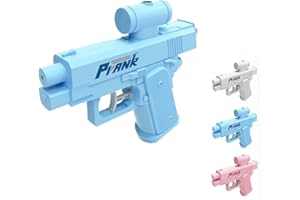 Two-Way Water Gun - Reverse Spray Prank Toy for Summer Fun & Battles | Splash Friends with Surprise Double Nozzles (Blue)