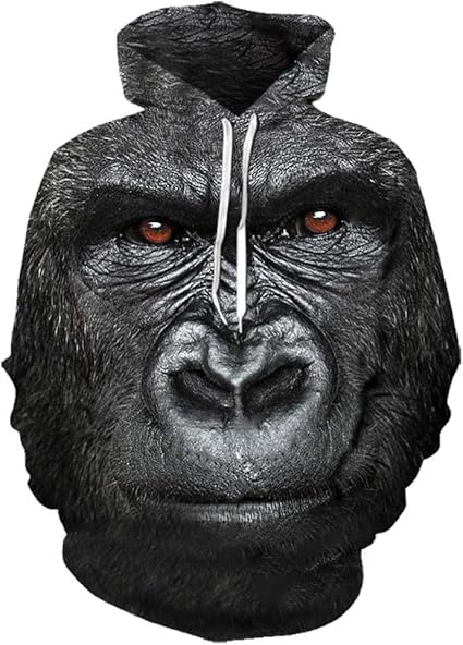 2020 Autumn New Animal Gorilla/Monkey Hoodie Men and Women 3D