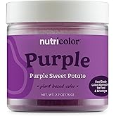 Nutricost Purple Plant Based Food Coloring From Purple Sweet Potato Powder (75 Servings) - Nutricolor Color Alternative For Food & Beverages