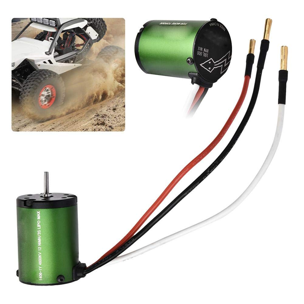 Taidda Brushless Motor, Stable Durable Castle CM36 1406 4600KV Brushless Motor Replacement Part for 1/10 RC Truck Bigfoot