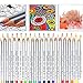Niutop 72-Color Art Colored Drawing Pencils for Artist Sketch/Adult Secret Garden Coloring Book/Kids Artist Writing/Manga Artwork