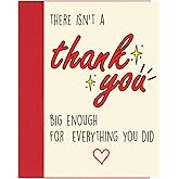 Cheerin Thank You Card – Elegant Thank You Greeting Card with Envelope – Thoughtful Appreciation Gift for Teacher, Boss, Friend, Coach, or Colleague