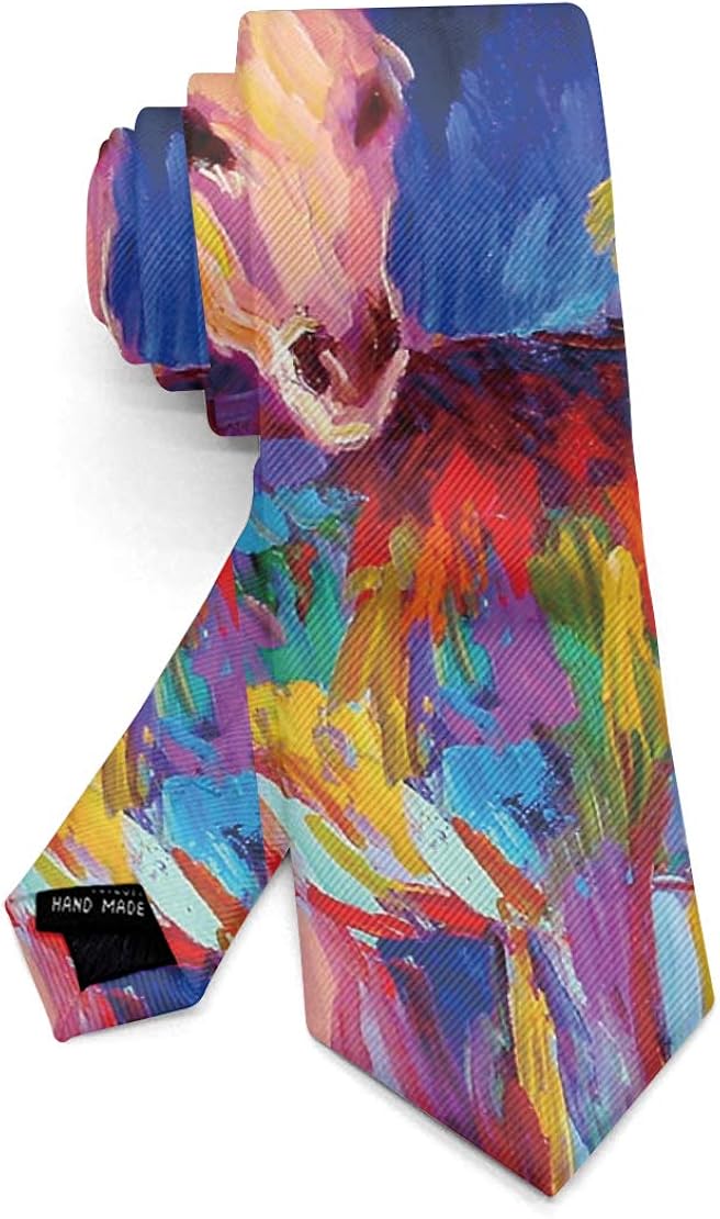 Elegant Neckties for Men Boys, Skinny Novelty Paisley Necktie Party Tie