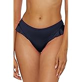 Trina Turk Women's Monaco Ruffle Hipster Bikini Bottom, Cheeky Coverage, Swimwear Separates