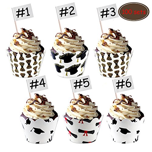 Zehhe Mini Blank White Flag 100Pcs Paper Food Picks Dinner Cake Toothpicks Cupcake Decoration Fruit Cocktail Sticks Party Supplies - Thumbnail 3