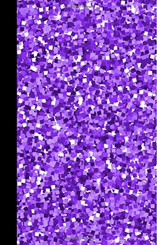 Bullet Journal: Purple Glitter Notebook, Dot Grid Planner, Dotted Paper Diary, BUJO Organizing Notepad, 125 Pages (5.5x8.5)