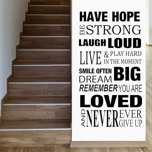 yiyiyaya Inicio Reglas de la casa Calcomanías de Vinilo ...