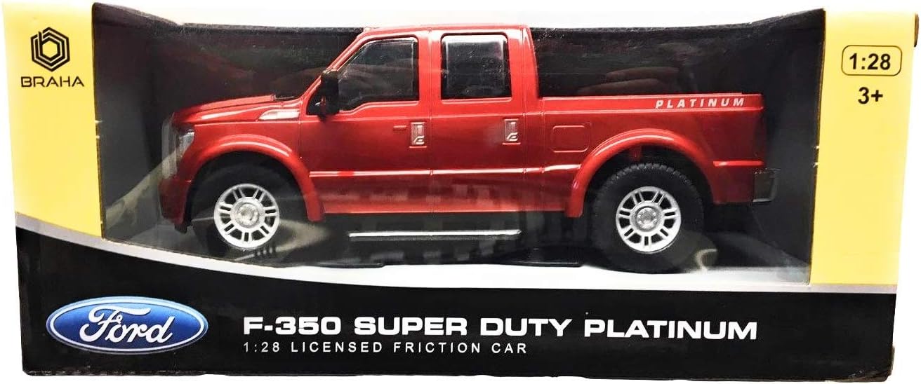 Braha Ford F350 Super Duty Platinum 1:28 Licenced Friction Car (Silvery)