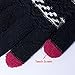 Darller Women Winter Touch Screen Gloves Knit Texting Gloves Touchscreen Mittens,Black,one Size