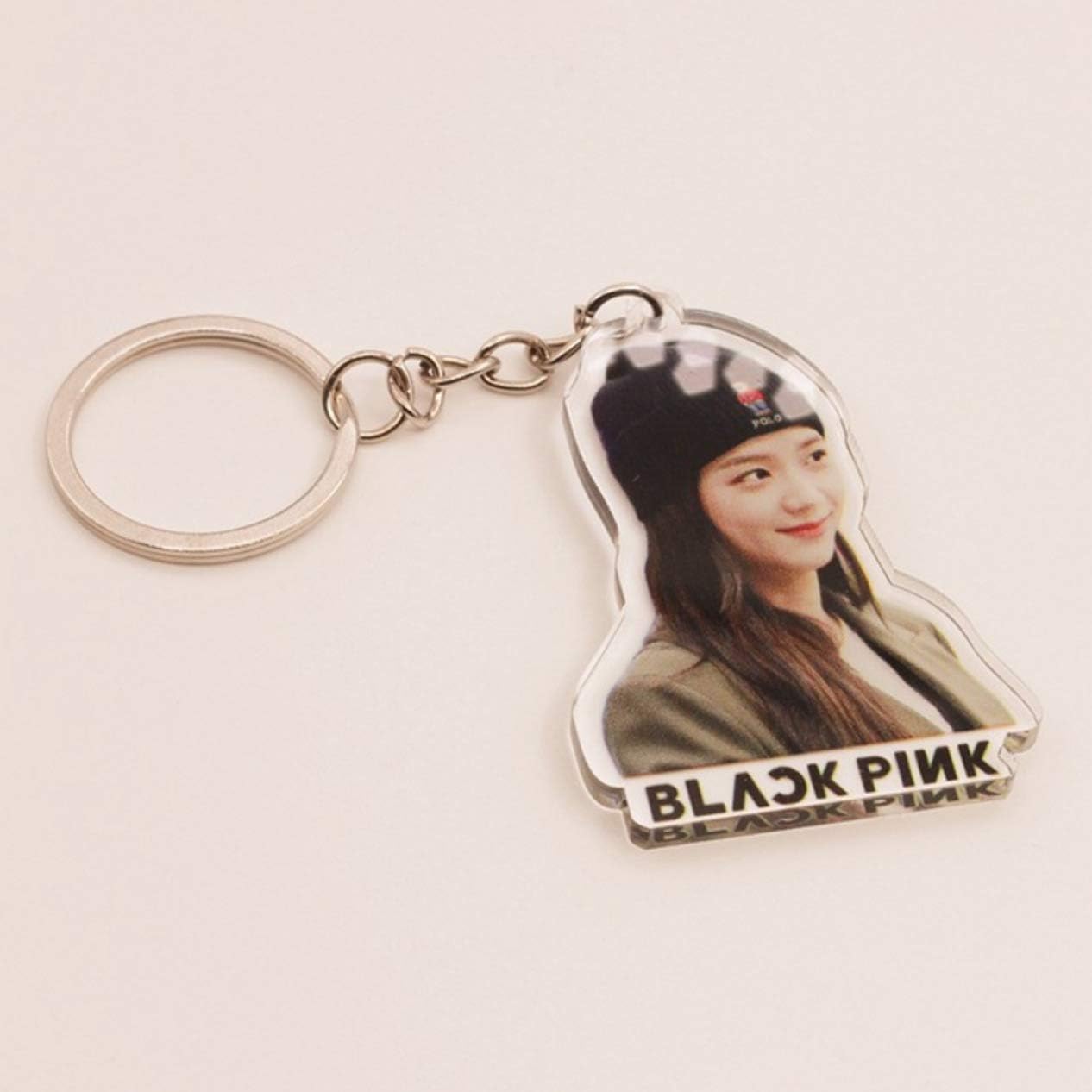 Trusted Kpop Blackpink Keychain Acrylic Key Chain Keyring Key Tags Bag Purse Phone Pendant(None Jinzhixiu)