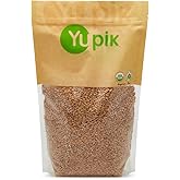 Yupik Organic Wheat, 1 kg, 6 Count, Non-GMO, Vegan, Kosher, Raw Whole Grains, Salt-Free, Oil-Free, Source of Fiber, Sprouts E