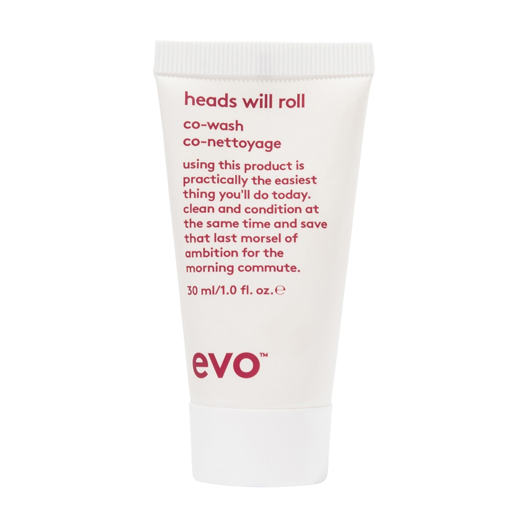 Evo Heads Will Roll Co-Wash Cleansing Conditioner for Curly & Coily Hair - Moisturising, Frizz Control & Sulphate-Free - 30 mL, Travel Size