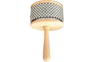 Cabasa 4.5'' Stainless Steel Wood Handle Latin Percussion for Band Music Education, Hand Percussion Instruments