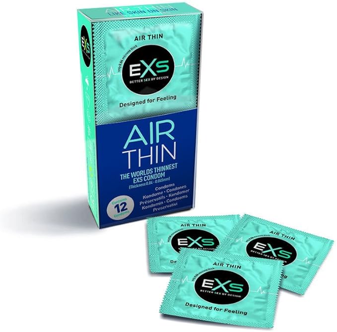 Exs Air - Condones finos (caja), 2 unidades: Amazon.es: Salud y cuidado personal