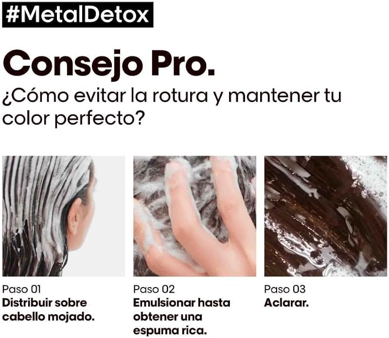 L'Oréal Professionnel Metal Detox, Champú Antirrotura, Sin Sulfatos 100ml