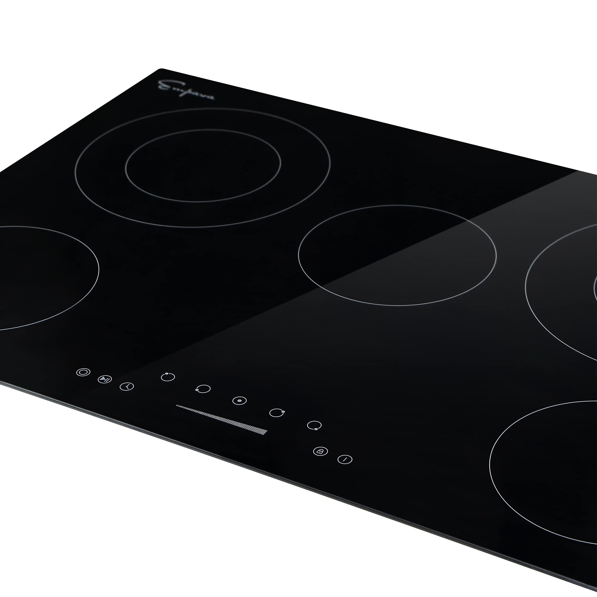 Empava Electric Cooktop, 5 Burners Radiant Stove,240V Hard Wired with 1