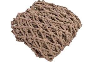 8mm Thick Hemp Rope Netting Jute Netting,Natural Jute Trellis Twine Net for Plant Support Jute Netting,Grid Rail Sports Bar a