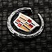 Deselen - EBS-BT08 - Emblem Logo Symbol Metal Decals Labeling Car Stickers for Cadillac Escalade ATS SRX XTS CTS XT5 XLR, Hitch Tailgate Hood Emblem, 1 Pack