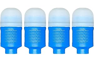 YUERWOVER 4 Pack LED Tire Lights for Car Flash Wheel Light Valve Stem Cap Lamp for Bike Truck Motorcycle Waterproof Tyre Spoke Light Cool Reflector Accessories for Men Women Kids (Blue)