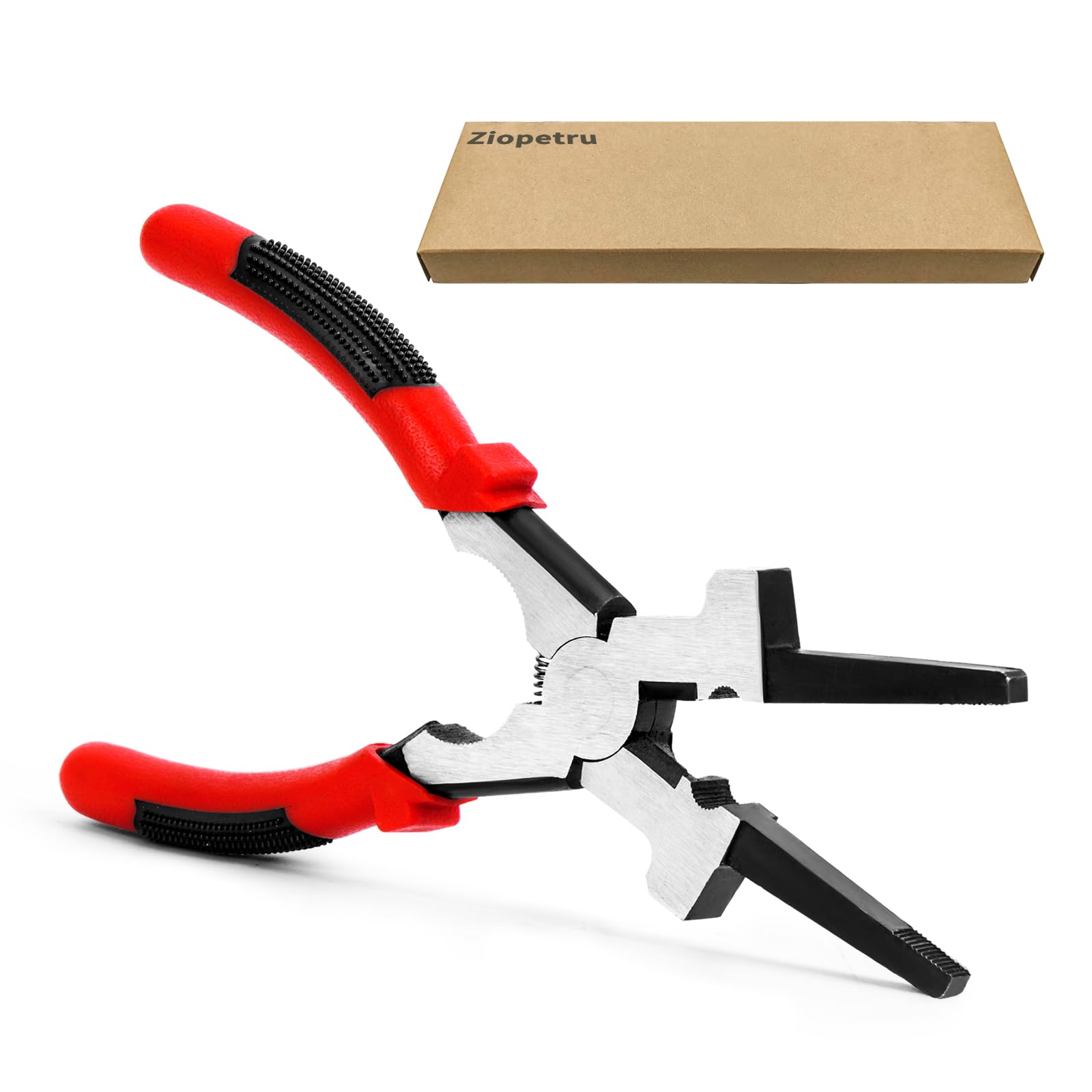 Photo 1 of 8"MIG Welding Pliers, Multi-functional Carbon Steel MIG Welding Pliers with Insulated Handle, Long Nose Wire Cutting Tools - Reliable and Durable (1Pack)